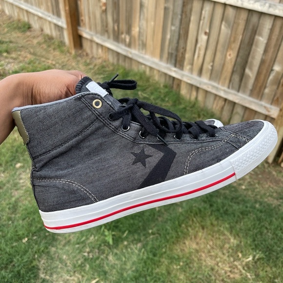 RARE Converse CONS One Star Hi Gray Black Sneakers Weapon Charcoal Dus - Picture 1 of 8